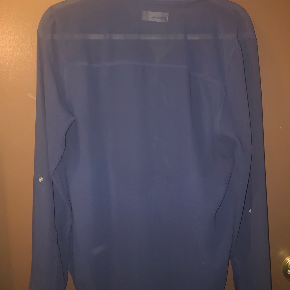 Sheer button down blouse - Picture 4 of 6